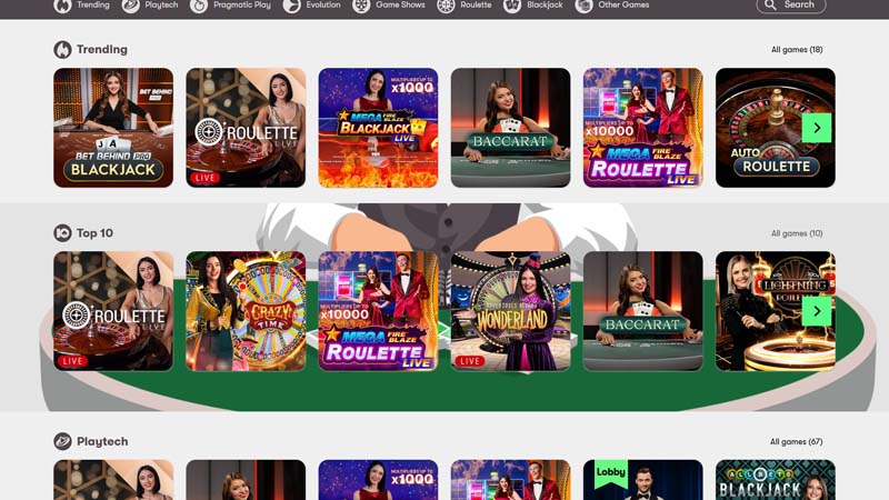 10bet-casino live screenshot
