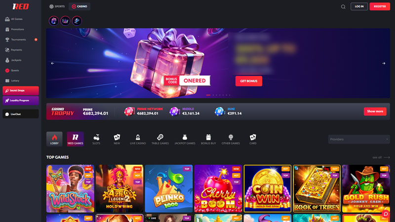 1red lobby screenshot