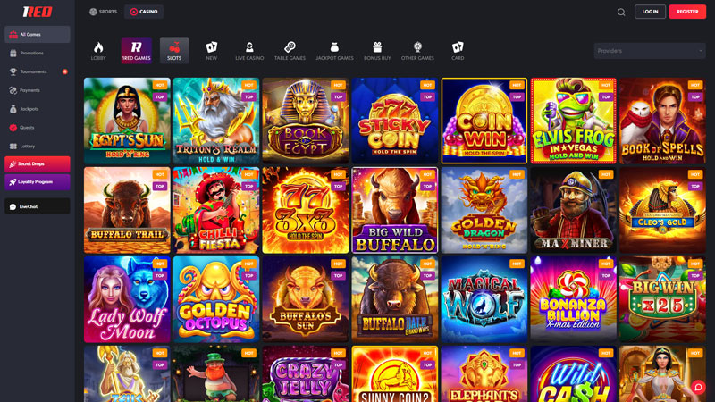 1red slots screenshot