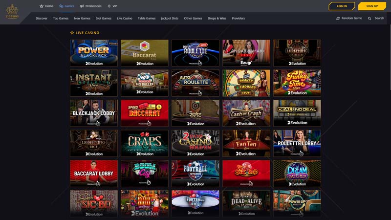 21-casino live screenshot