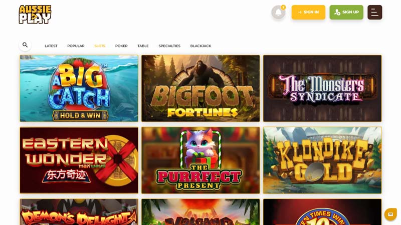 aussie-play slots screenshot