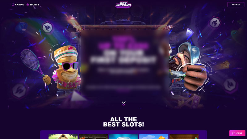 bet-inferno lobby screenshot