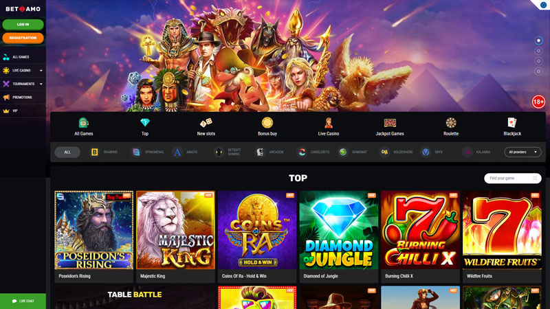 betamo lobby screenshot