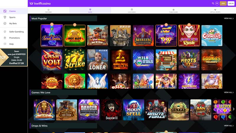 betkwiff slots screenshot