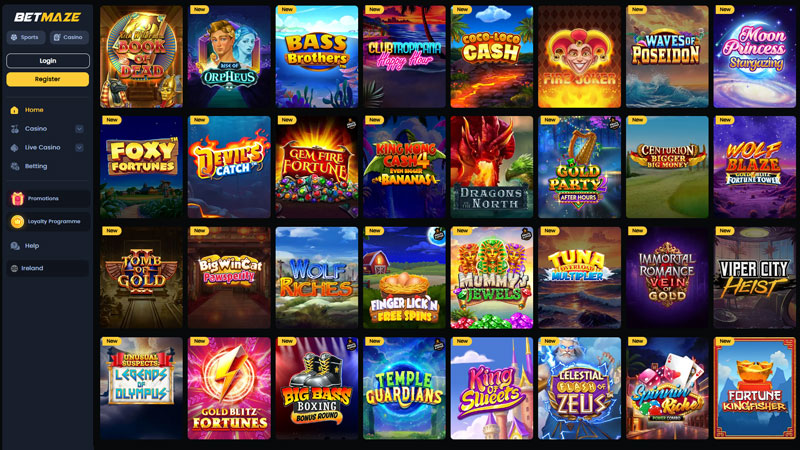 betmaze slots screenshot