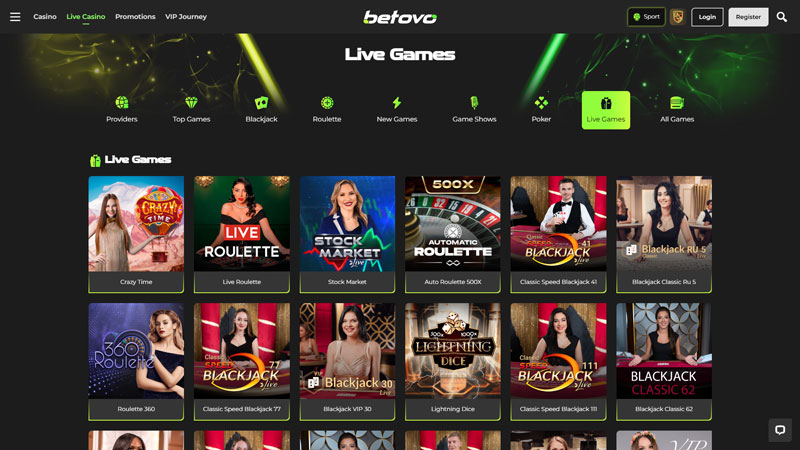 betovo live screenshot