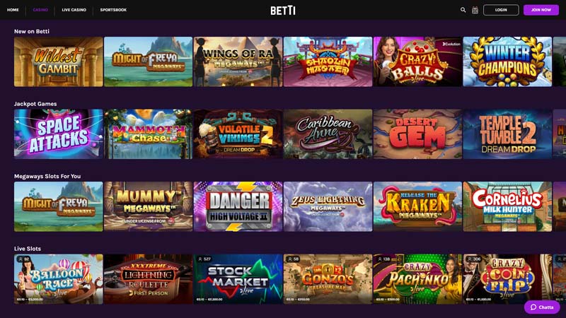 betti slots screenshot