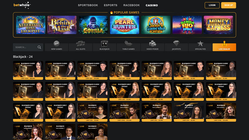 betwhale live screenshot