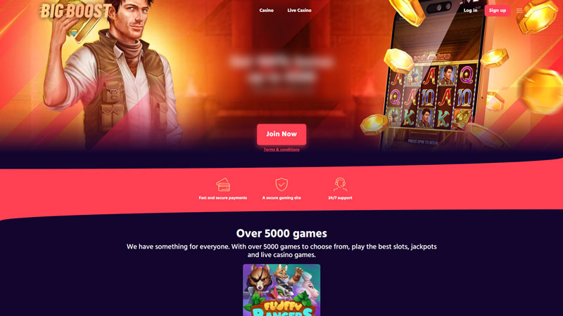 big-boost lobby screenshot