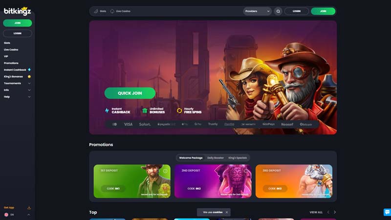 bitkingz lobby screenshot