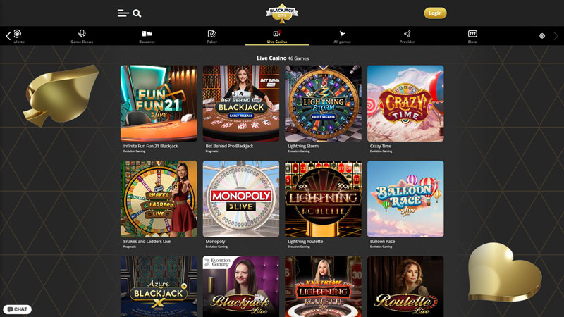 blackjack-city live screenshot