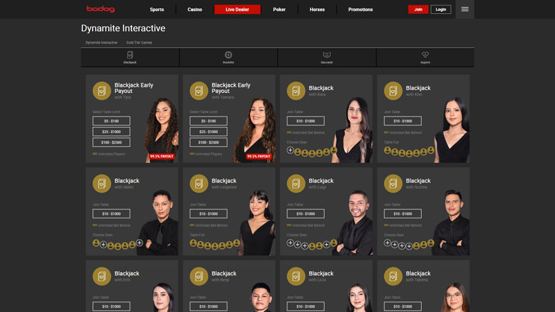 bodog live screenshot