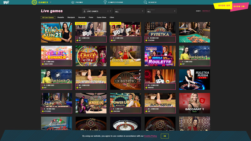 booi live screenshot