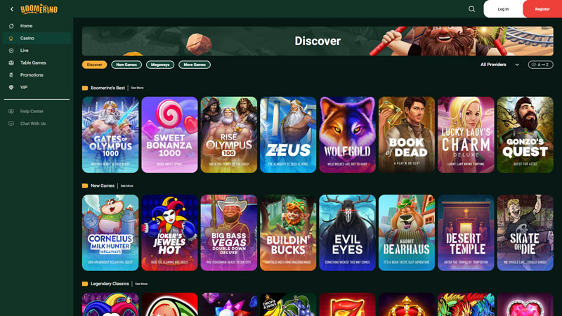 boomerino slots screenshot