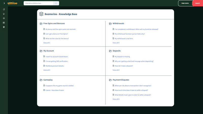boomerino support screenshot