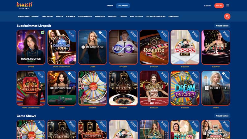 buusti live screenshot