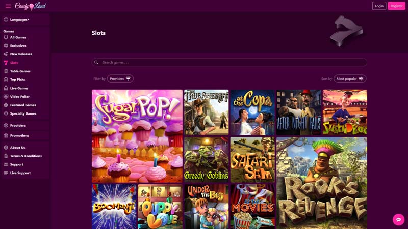 candyland slots screenshot