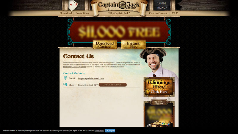 captain-jack support screenshot