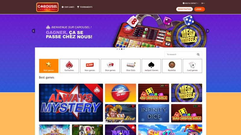 carousel-casino lobby screenshot