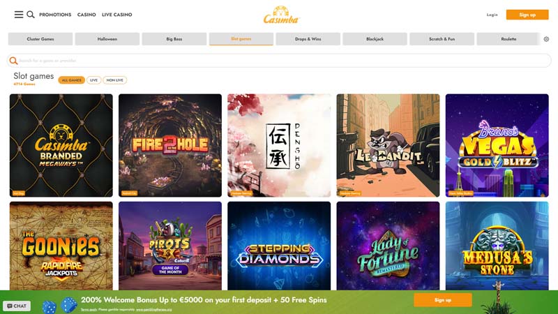 casimba-casino slots screenshot