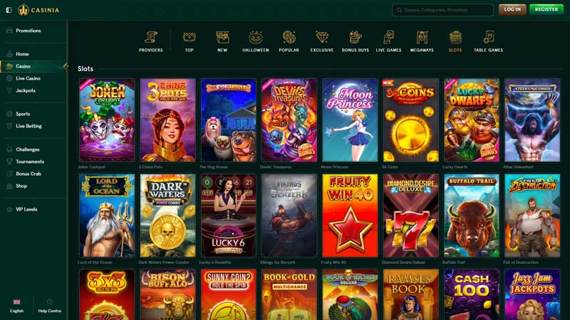 casinia-casino slots screenshot