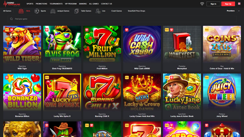 casino-adrenaline slots screenshot