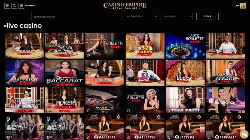 casino-empire live screenshot
