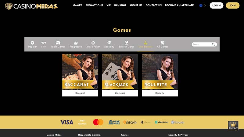 casino-midas live screenshot