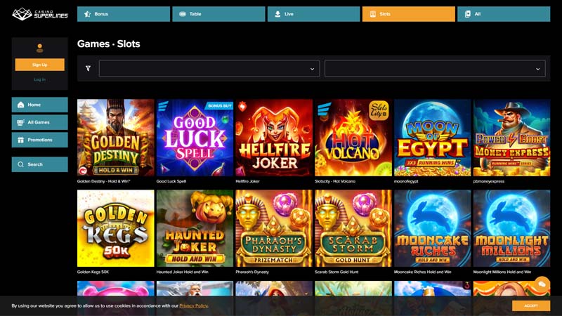 casino-superlines slots screenshot