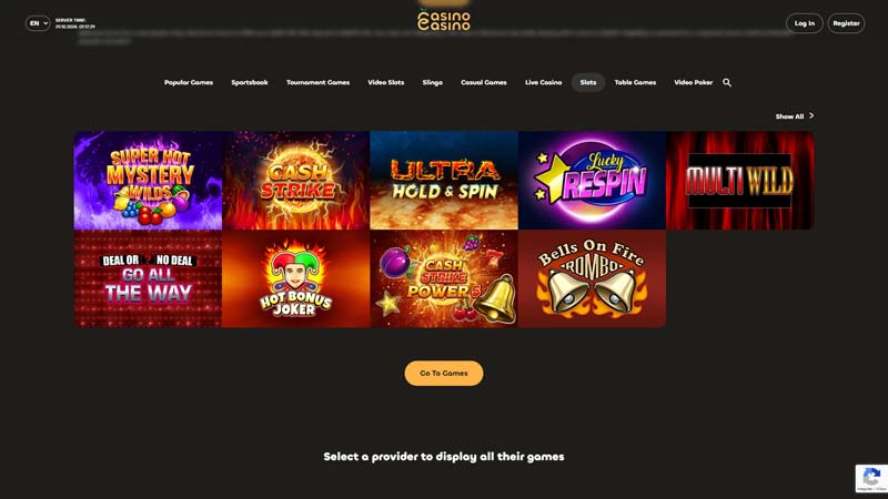 casinocasino slots screenshot