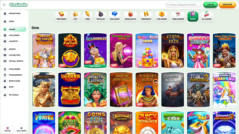 casinolo slots screenshot