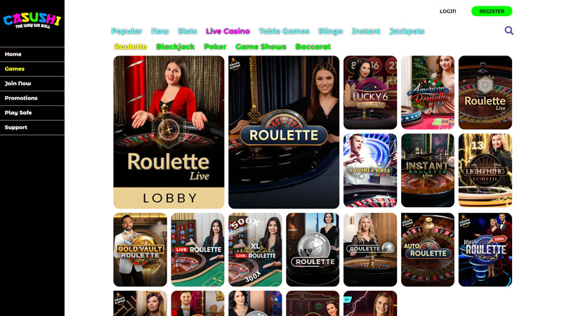 casushi live screenshot