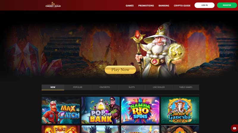 cherry-gold-casino lobby screenshot