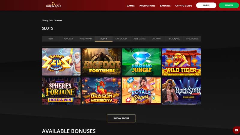 cherry-gold-casino slots screenshot