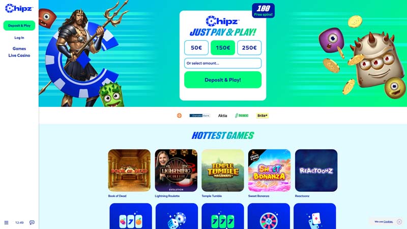 chipz lobby screenshot