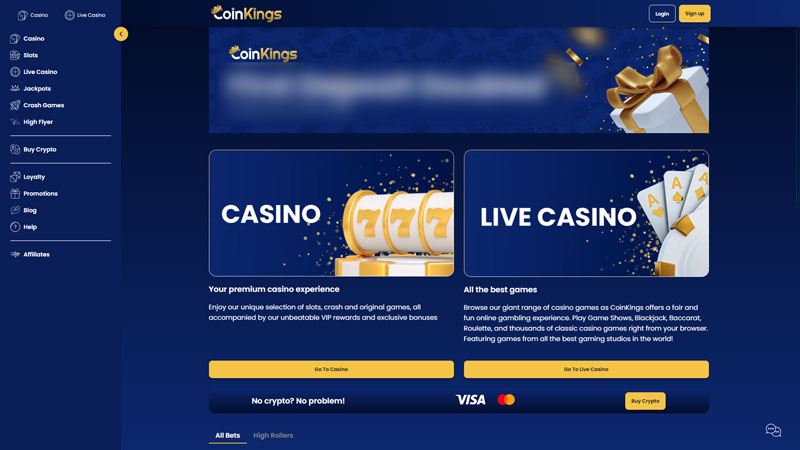 coinkings-io lobby screenshot