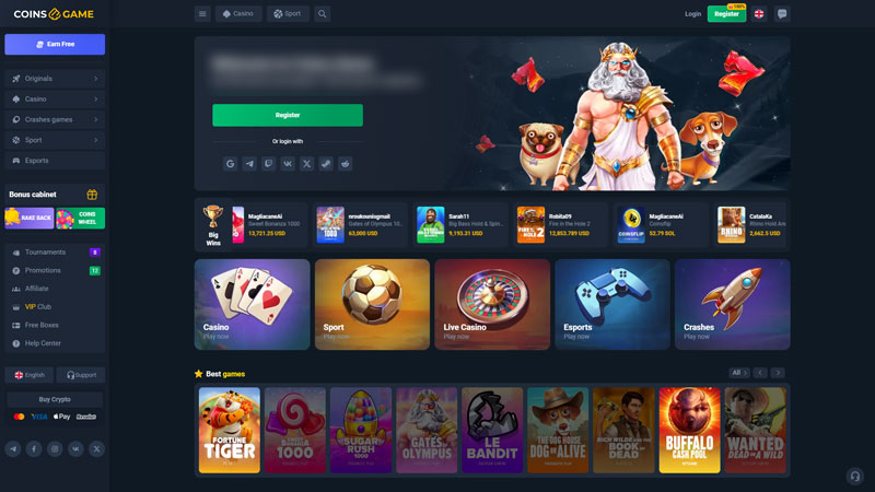 coins-game lobby screenshot