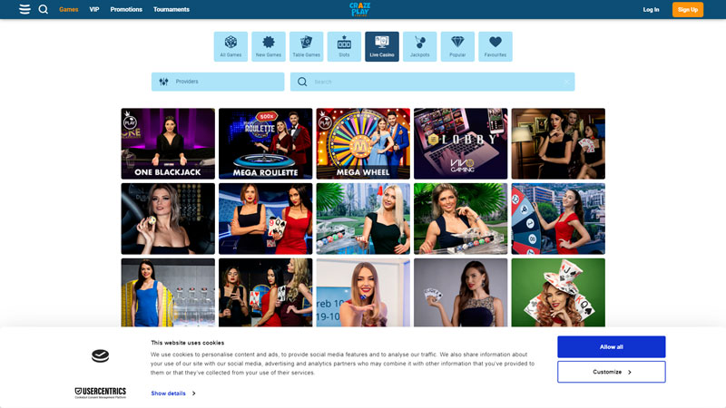 crazeplay live screenshot