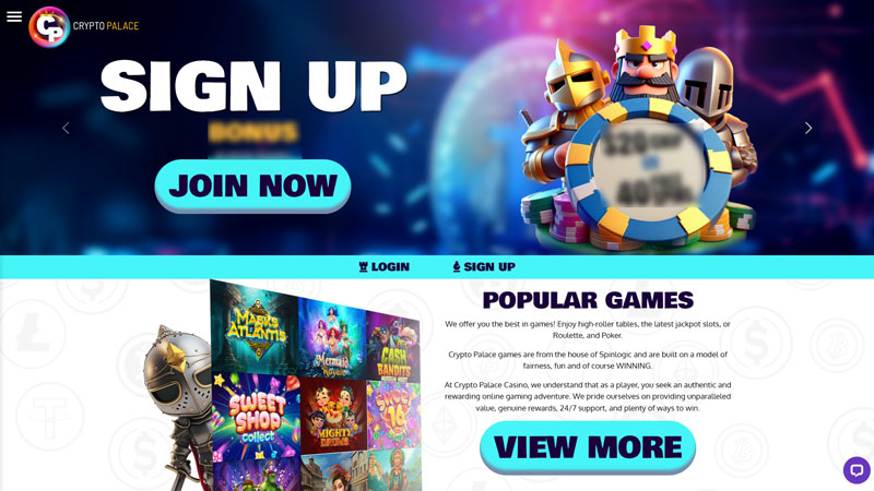 crypto-palace lobby screenshot