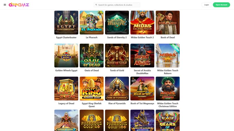 dreamz-casino slots screenshot