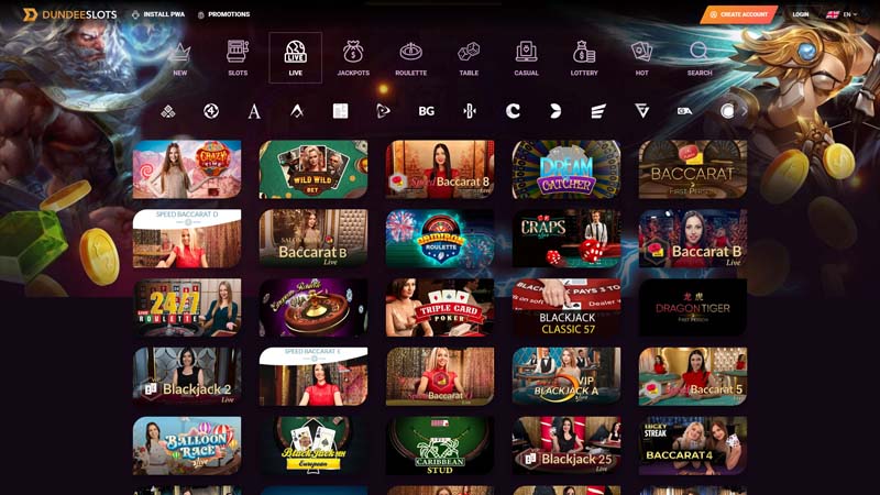 dundeeslots live screenshot