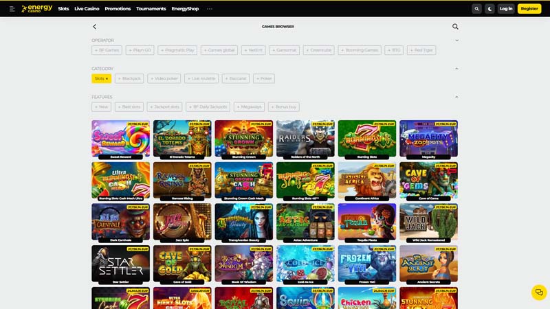 energycasino slots screenshot