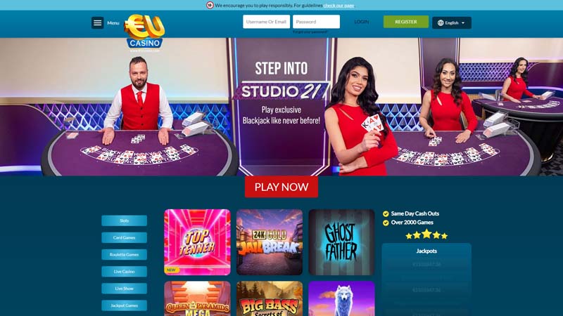 eu-casino lobby screenshot