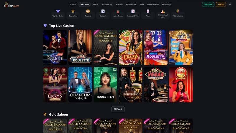 excitewin live screenshot