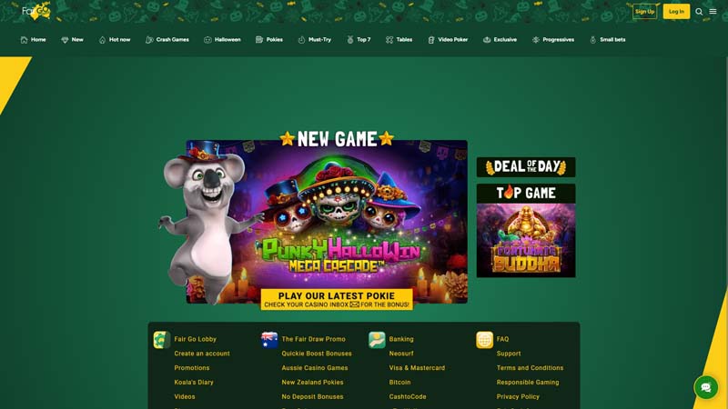 fair-go-casino lobby screenshot