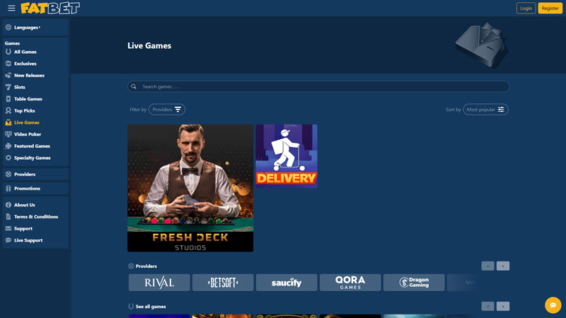 fatbet live screenshot