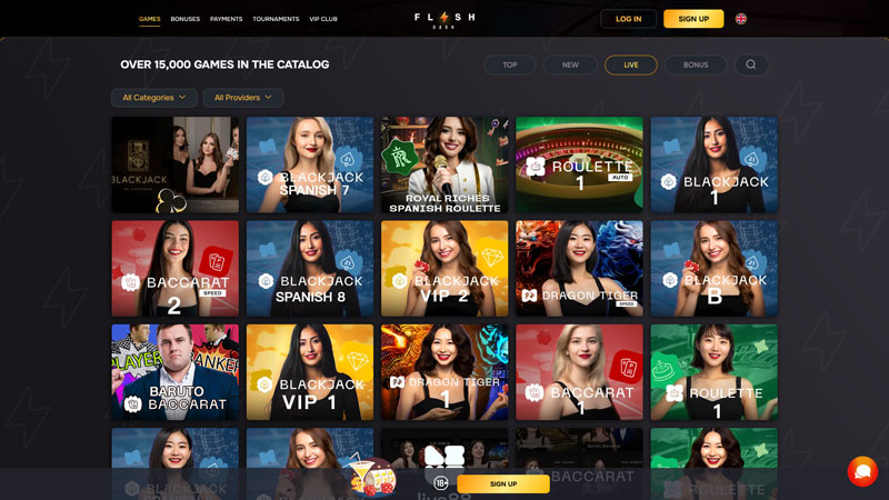 flashdash live screenshot