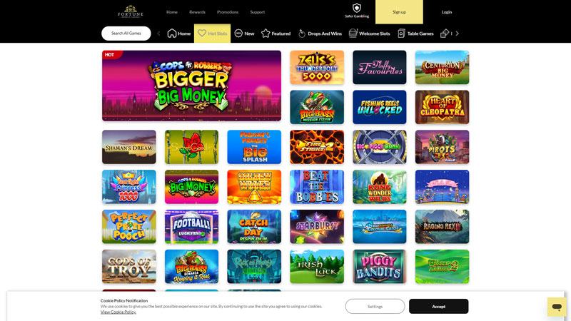 fortune-mobile-casino slots screenshot