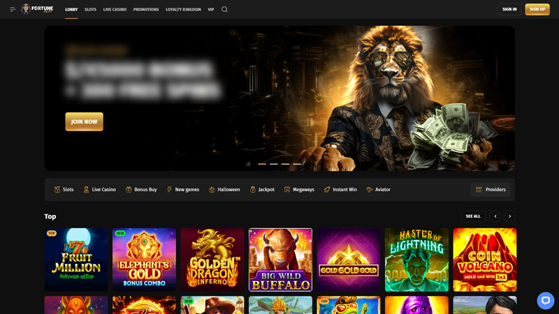 fortuneplay lobby screenshot