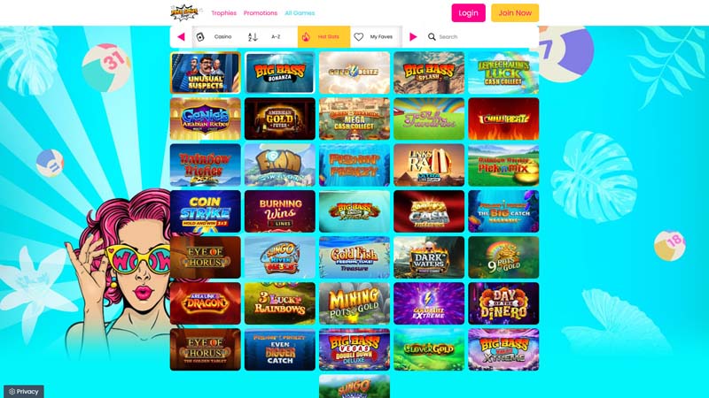 free-spirit-bingo slots screenshot
